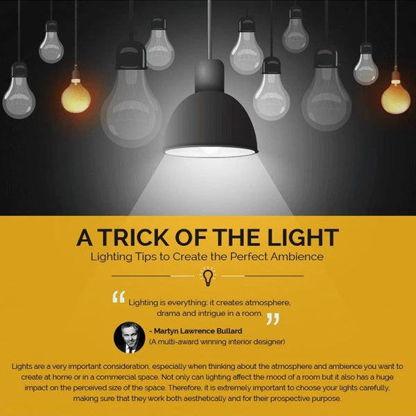 Lighting tips to create the perfect ambience infographic