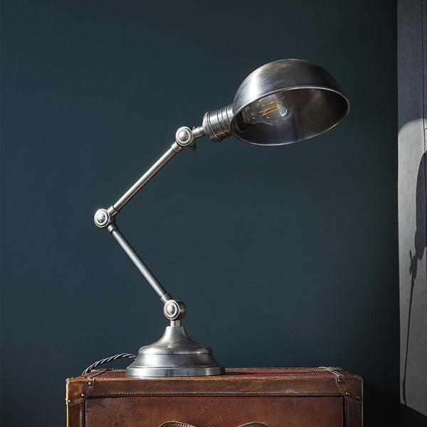 Industrial dome table lamp