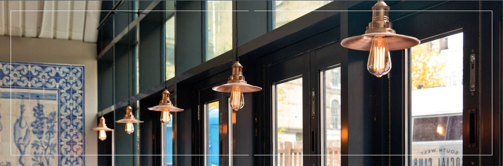 An example of our copper pendant lights 