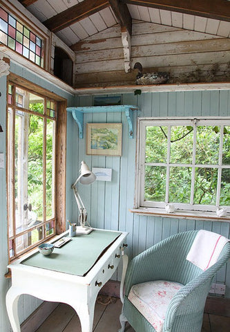 vintage designed garden office