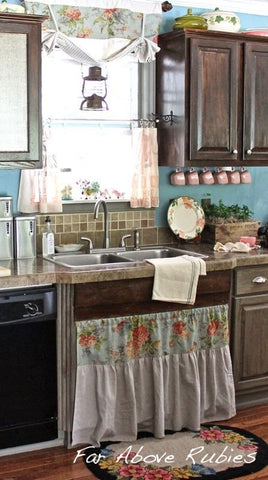 retro kitchen with vintage fittings