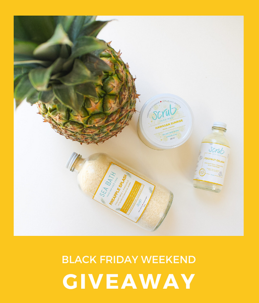scrub inspired pineapple coconut fresh skincare giveaway instagram