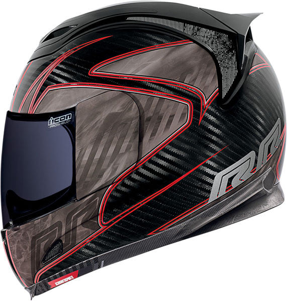 red carbon fiber helmet