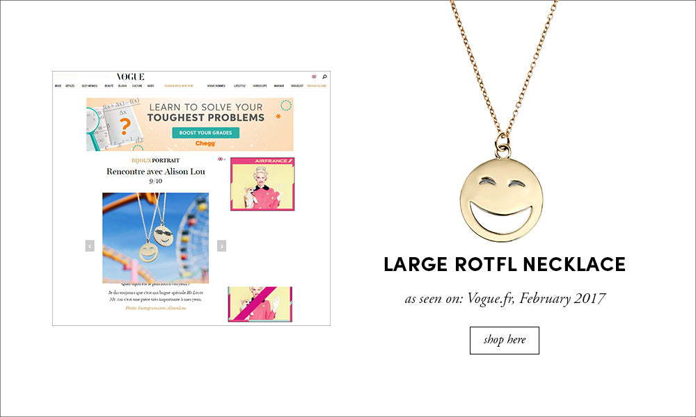 Vogue France: Large ROTFL Necklace