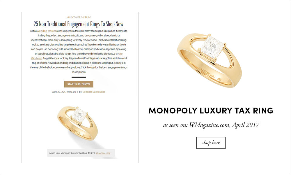 W Magazine: Monopoly Luxury Tax Ring