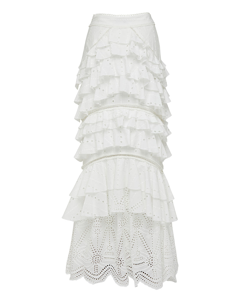 daphne jacquard maxi skirt