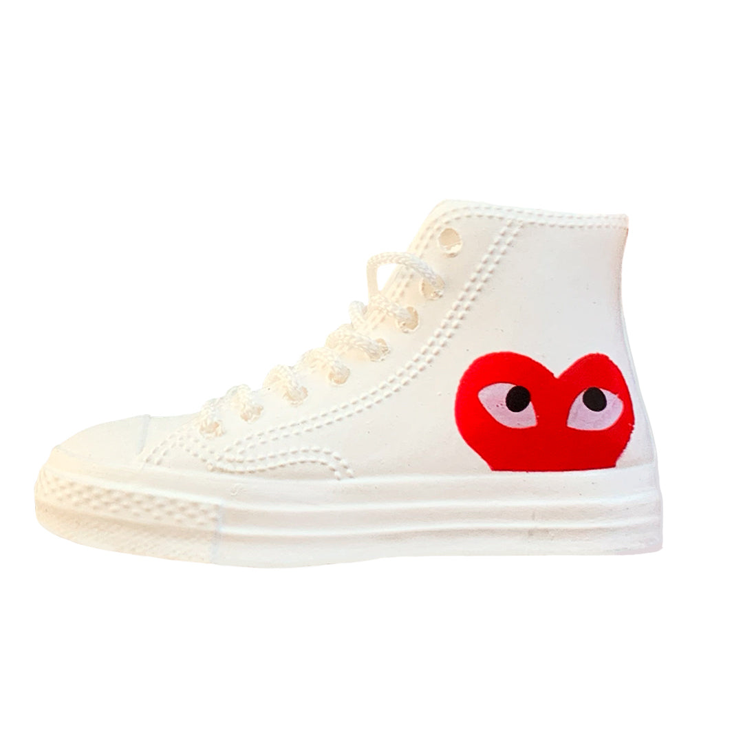 high top converse with heart