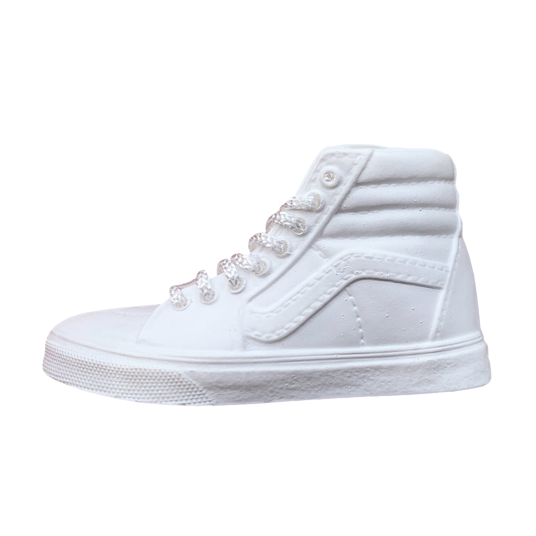 high top all white vans