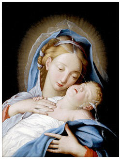 Virgin Mary Holds Jesus Asleep
