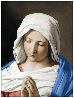 Virgin with Folded Hands Painting