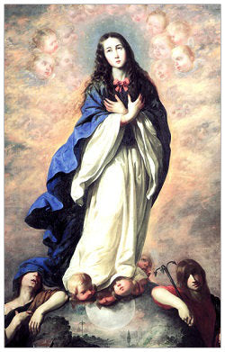 Mother Mary in Clouds