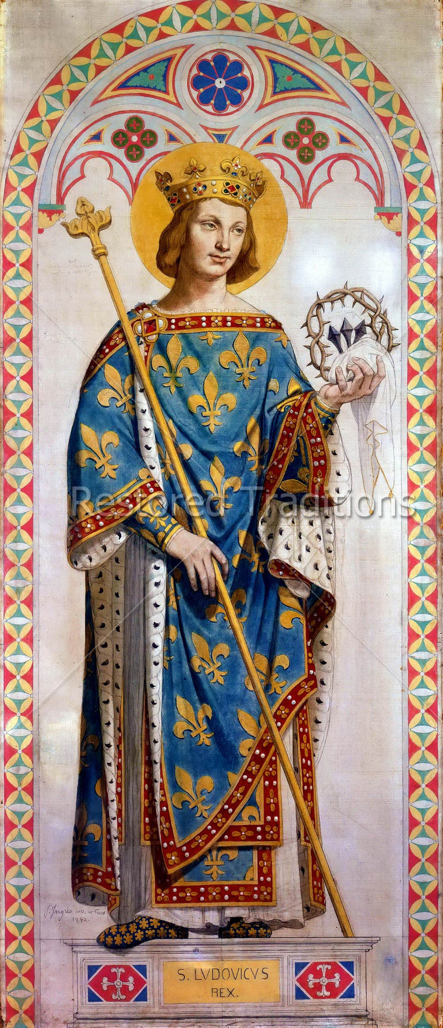 Image File: St. Louis King of France, Artist Ingres | Restored Traditions