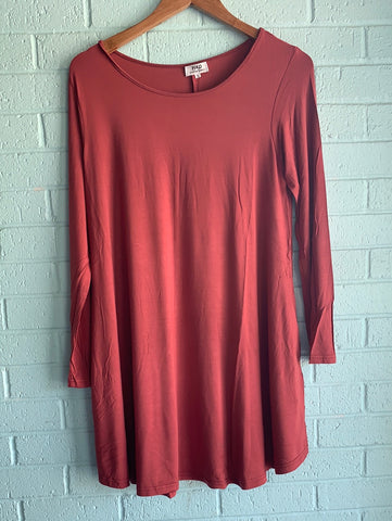 The Perfect Piko Tank Swing Dress-Black