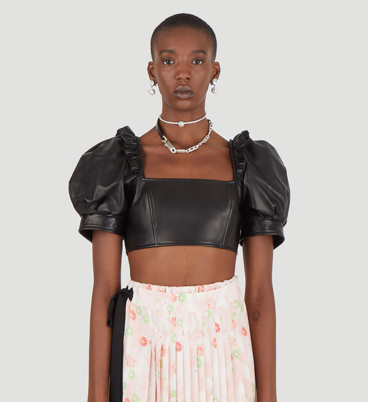 Simone Leather Top – Tulerie