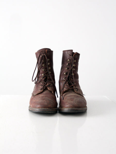 retro lace up boots