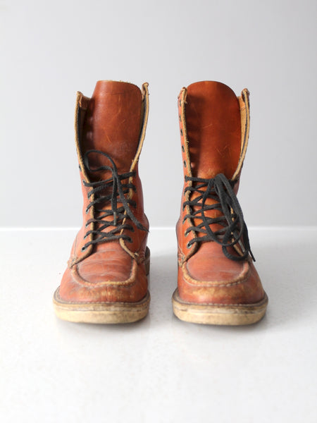 women's vintage lace up boots