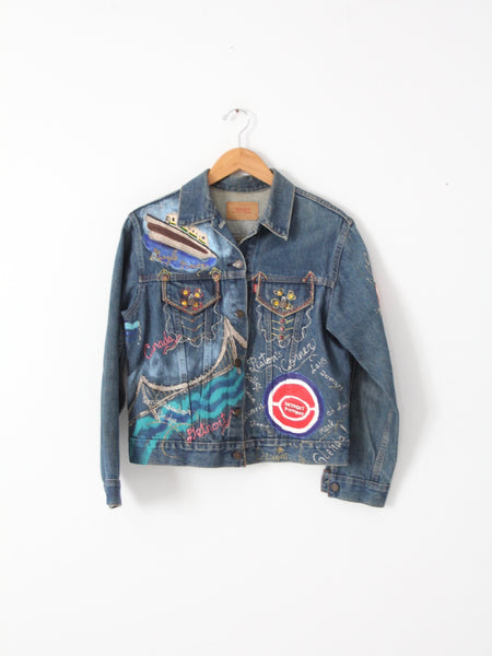 vintage custom Levis denim jacket – 86 