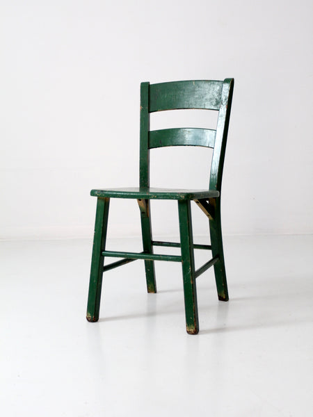 Vintage Painted Wood Accent Chair 86 Vintage