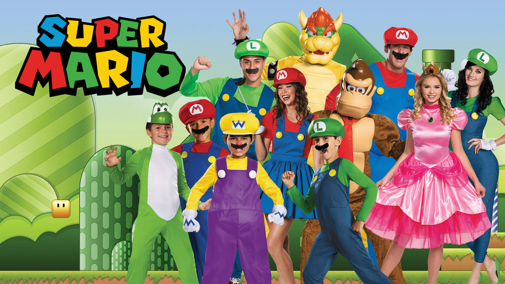 Super Mario Brother Halloween Costume themes for families