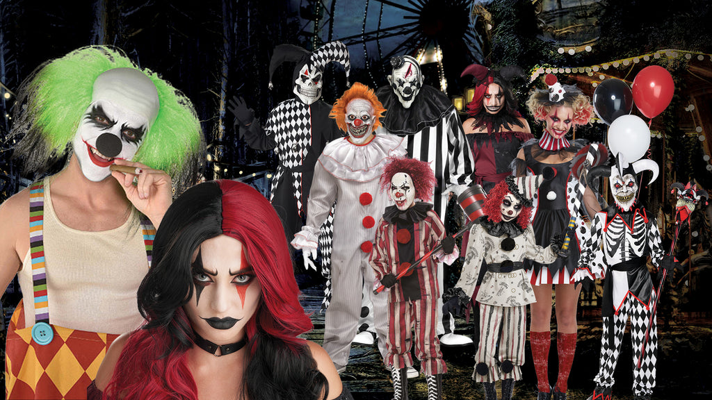 Clowns and Jesters Halloween Costume themes for families