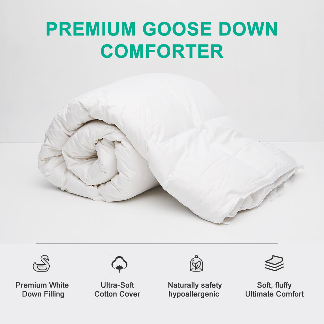 Luxurious Hungarian Goose Down Comforter 1600tc Ultra Soft