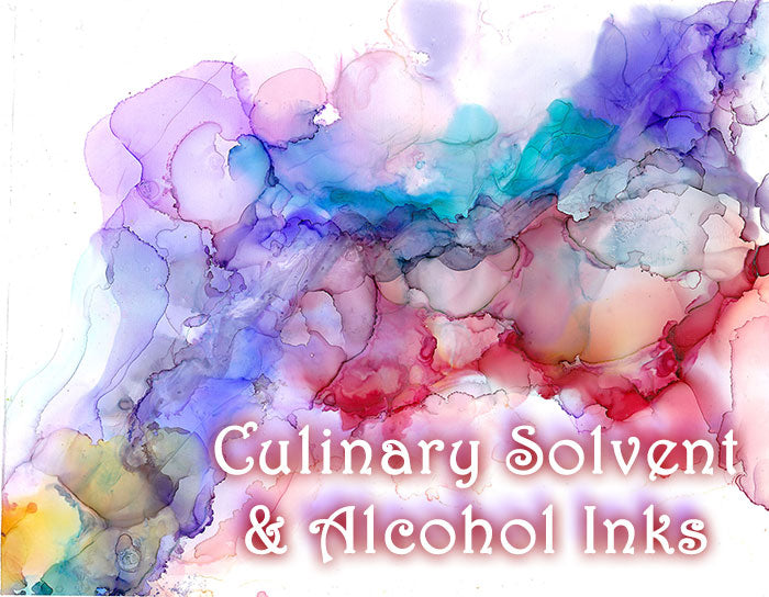 Alcohol inks and Culinary Solvent