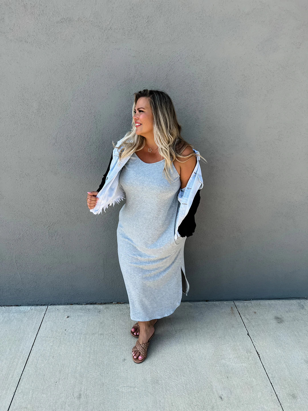 Sound of Sunshine Dress - Grey