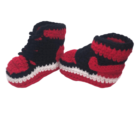 crochet baby jordans