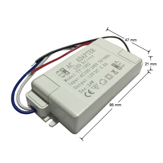 12v 24W Led driver - Size image