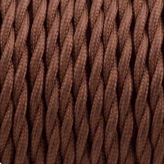 3-core-twisted-electric-cable-covered-dark-brown-color-fabric-0-75mm
