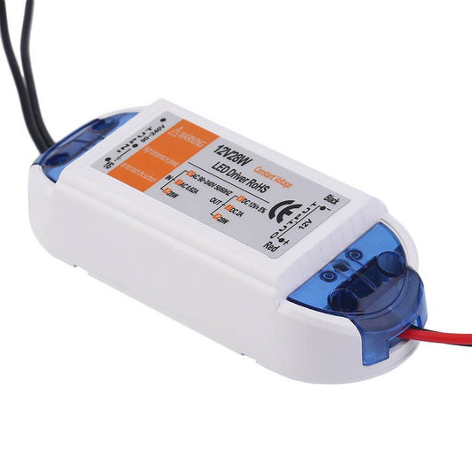 28W Compact LED Driver AC 230V to DC12V Power Supply Transforme