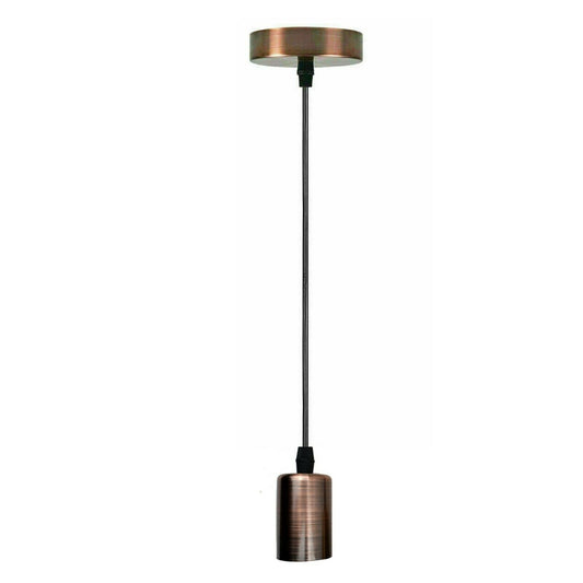 Vintage E27 Fitting Suspension Light Base Copper Lamp Holder Ceiling Pendant Lights~3640 - LEDSone UK Ltd