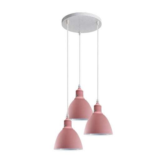 Retro Industrial Ceiling Lighting 3-way cluster Ceiling Pendant Light with E27 Base, Modern Ceiling Lighting Shade for Bedroom kitchen island Hallway Office Coffee Shop.