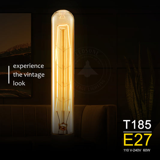 E27 T185 60W Dimmable Vintage Filament Dimmable Light Bulb~3237