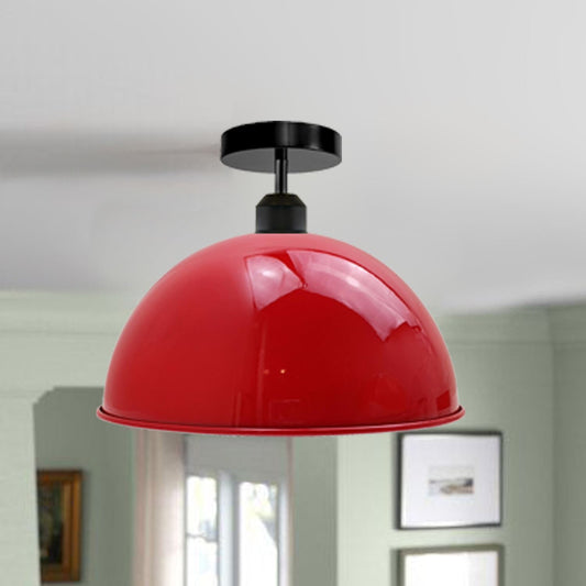 Illuminate Industrial Vintage Dome Style Shade Light Fixtures