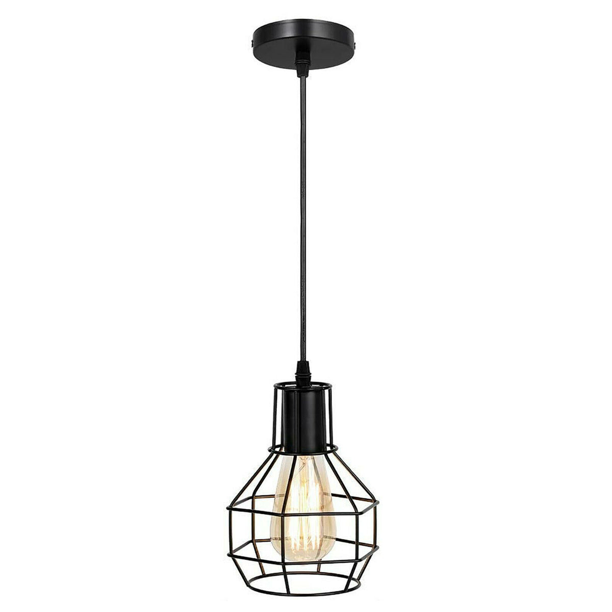 Nest Wire Cage Ceiling Pendant Black Cluster Light Fitting Shop