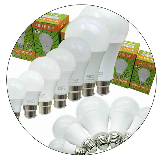 B22 Or E27 Light Bulb Energy Saving Lamp Warm White Globe~1365 - LEDSone UK Ltd