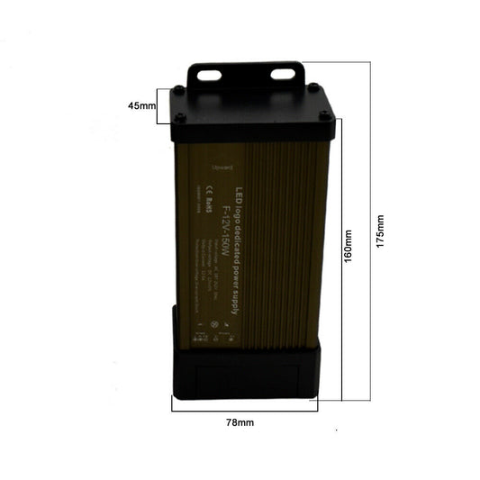 LED DC 12V 150W Rainproof Power Supply Outdoor Transformer~2107 - LEDSone UK Ltd