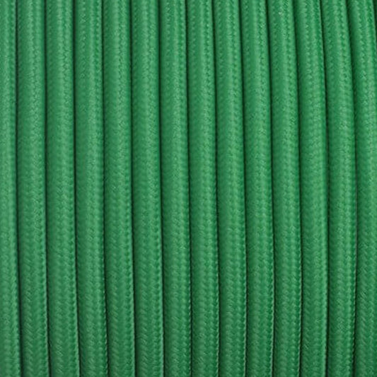 3-adriger runder Vintage geflochtener Stoff Green Cable Flex 0,75 mm - Shop für LED-Leuchten - Transformatoren - Lampenschirme - Halter | LEDSone DE