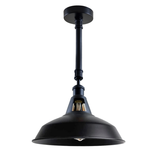 Black Metal Lampshade Industrial Retro Lighting Ceiling Light~1140 - LEDSone UK Ltd