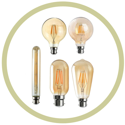 B22 bayonet filament bulb