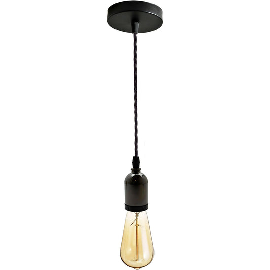 Black Multi Outlet E27 Metal Vintage Hanging Ceiling Pendant Lights~2058 - LEDSone UK Ltd