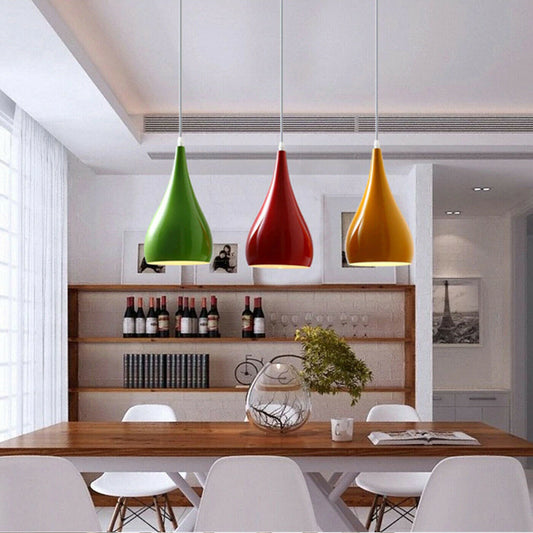 Retro Drop Light Shades Modern Ceiling Pendant Lampshades Metal Various Colours~2048 - LEDSone UK Ltd