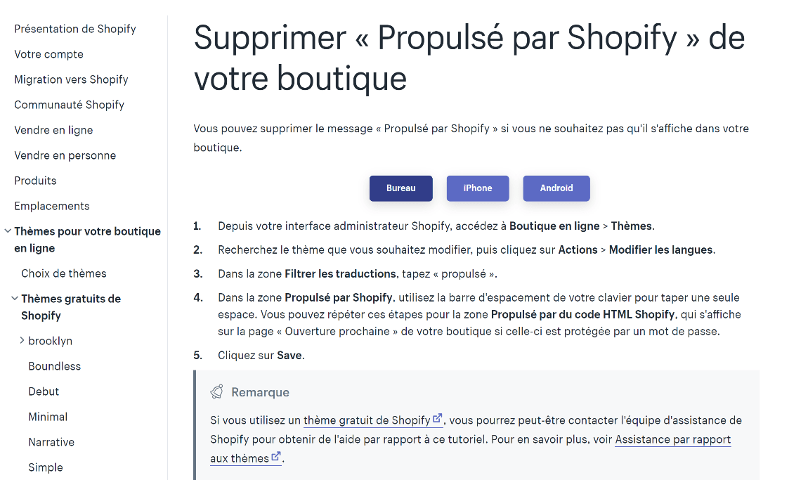 Enlever Propulsé par Shopify