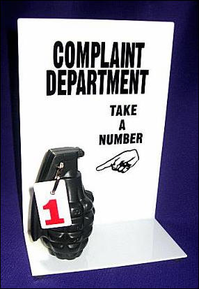 Complaint Department – Stress Relief Grenade