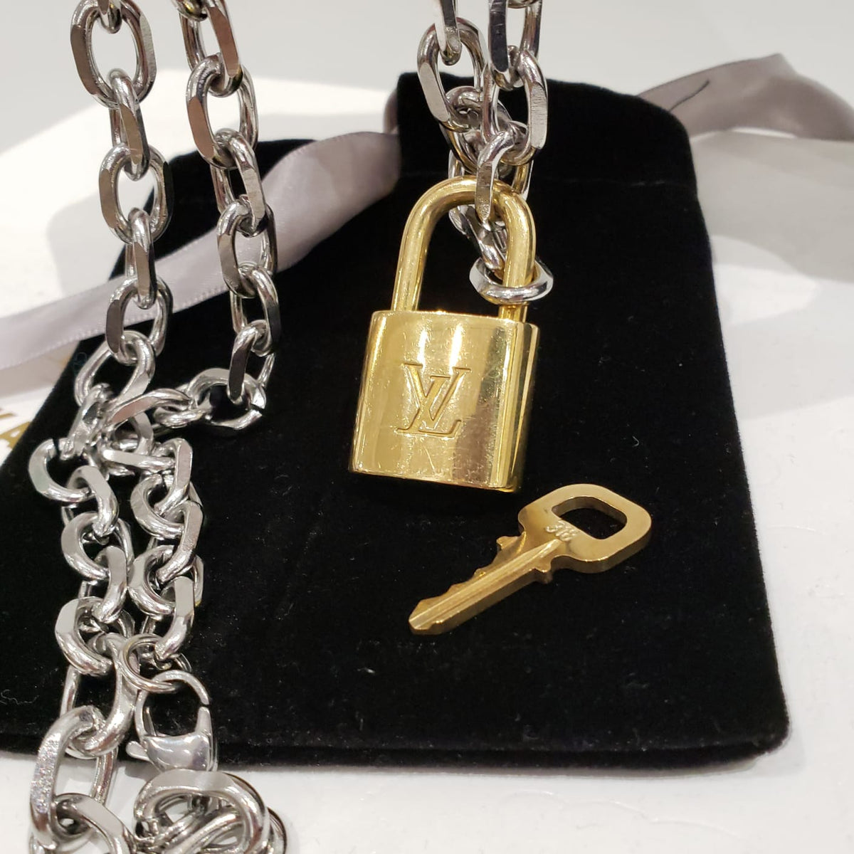 Vintage Louis Vuitton Lock Chain Necklace / Bracelet – Superbored Clothing Ltd.