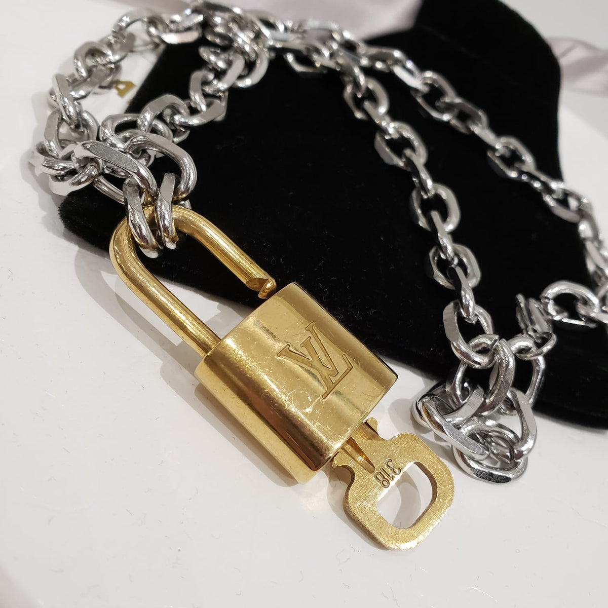 Vintage Louis Vuitton Lock Chain Necklace / Bracelet – Superbored Clothing Ltd.