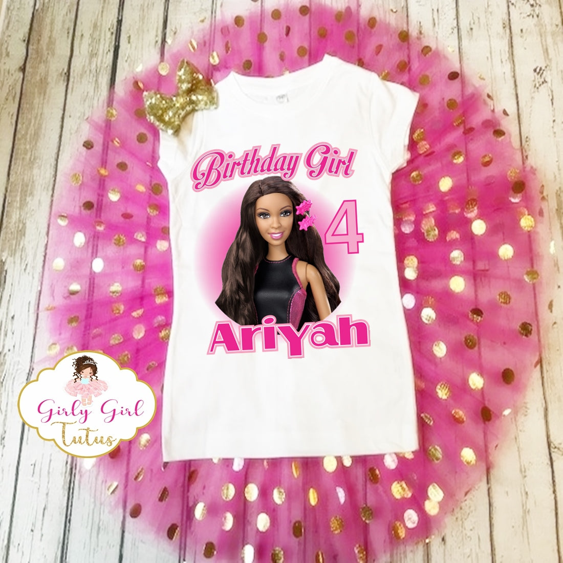 barbie birthday shirt for girl