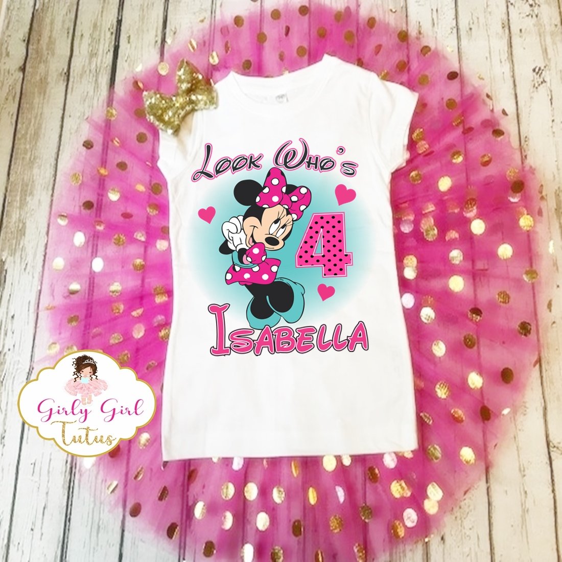 custom minnie mouse birthday outfit