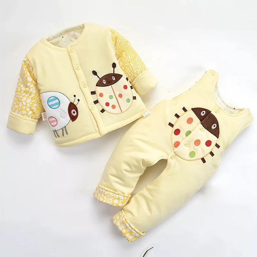 Newborn dress for babies 2 piece warm set,Dungaree Style Romper ...